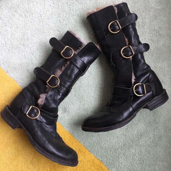 [Fiorentini + Baker] Fur Lined Mid Calf Boots - Picture 1 of 7